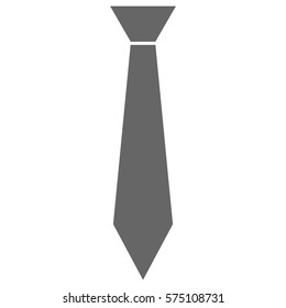 Vector Illustration of Tie Icon in gray