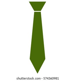 Vector Illustration of Tie Icon in Green
