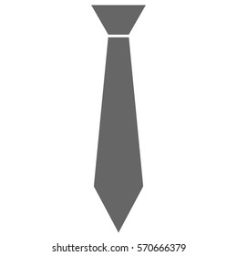 Vector Illustration of Tie Icon in Grey