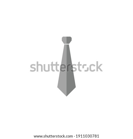 Vector Illustration of Tie Icon. Striped necktie vector illustration. Fashion tie icon, necktie sign linear style pictogram isolated on white background. striped tie icon in flat style 