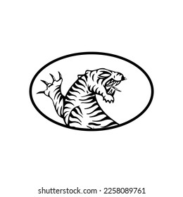 vector illustration of a tiger