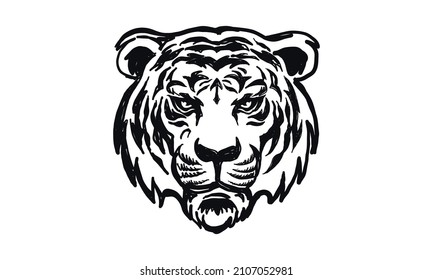 Vector illustration of tiger artwork