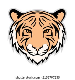 Vector illustration of a tiger head 