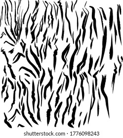 Vector illustration of tiger print. Leopard texture as a blank for a designer, logo, icon, zoo, wallpaper