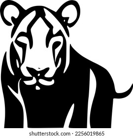 vector illustration of tiger shape