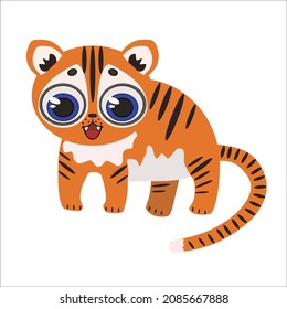 Vektorgrafik-Tigersymbol des Jahres 2022