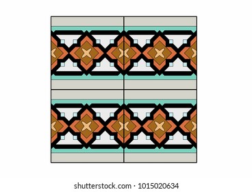 Vector illustration of tile patterns
