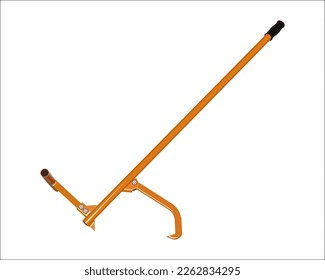 Vector Illustration Timberjack log lifter tools isolated on white background. Carpentry hand tools for felling and logging.