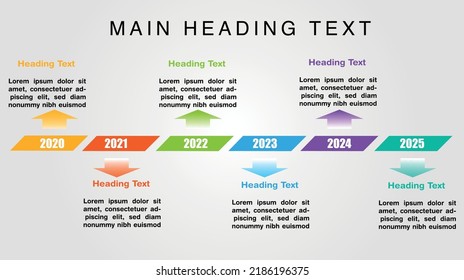 Vector illustration Time Line design Infographic template with icons and 6 options or steps. Can be used for process, presentations, layout, banner, Slide, info graph.