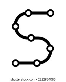 vector illustration of timeline icon on white background
