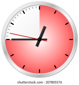 vector illustration of a timer with 45 (forty-five) minutes