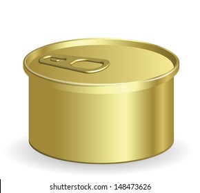 Vector Illustration of a Tin Can. EPS-10