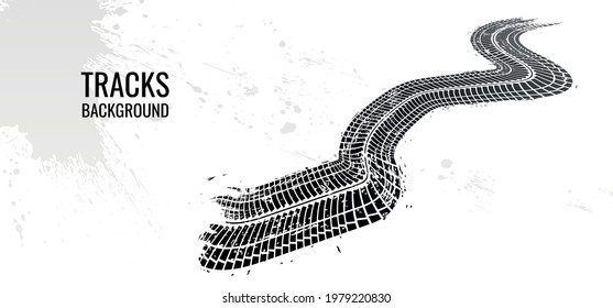 Ilustración vectorial. Canalización en persectiva, gruñido.