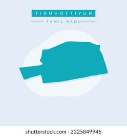 Vector illustration vector of Tiruvottiyur city map India city