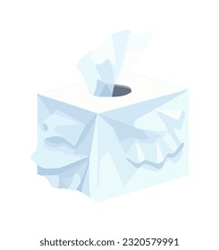 vector illustration tissue box icon isolated