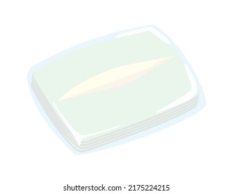  Vector illustration of tissue paper.  Pocket tissue