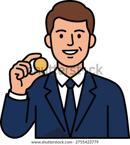 High‑quality vector illustration titled bussiness man, clean design suitable for commercial and creative use.