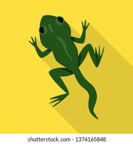 Vector illustration of toad and green logo. Collection of toad and toxic stock symbol for web.