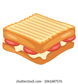 Vector Illustration Of Toast