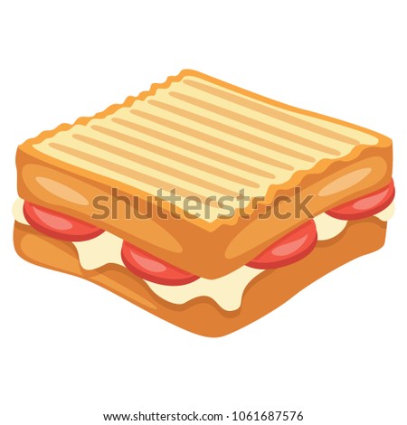 Vector Illustration Of Toast