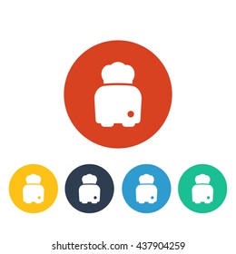 Vector illustration of toaster icon