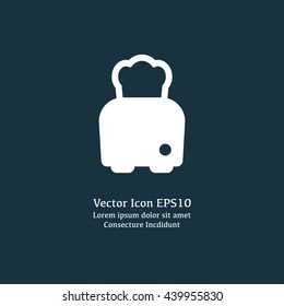 Vector illustration of toaster icon