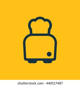 Vector illustration of toaster icon