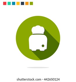 Vector illustration of toaster icon