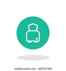 Vector illustration of toaster icon