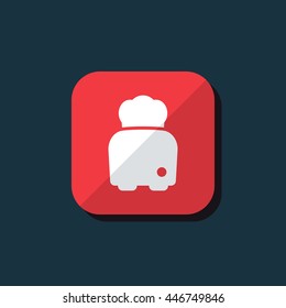 Vector illustration of toaster icon