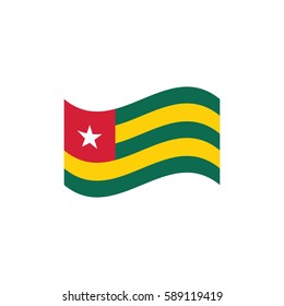 vector illustration of Togo flag