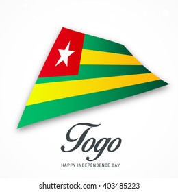 Vector illustration of Togo independence day.