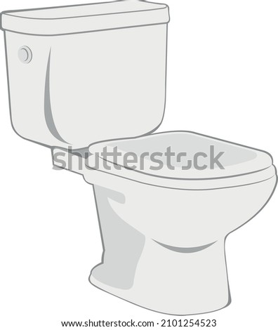 Vector illustration of a toilet