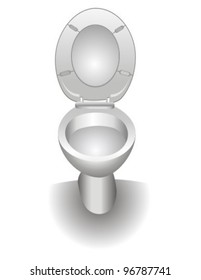 Vector illustration of Toilet (toilet bowl)