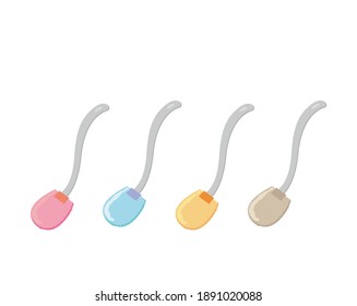 Vector illustration of toilet brush . Toilet cleaning .