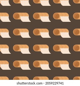 Vector illustration of the toilet paper pattern. Seamless pattern for toilet paper. Cleaning the restroom.