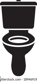 Vector illustration of the toilet pot sign