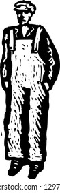 Vector illustration of Tom Joad