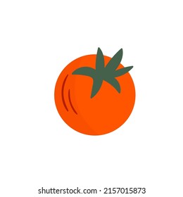 Vector illustration of a tomato. Fresh vegetable