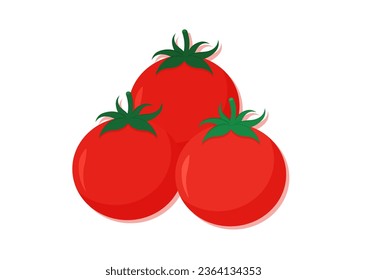 Vector illustration of tomato fresh vegetable. Delicious healthy food
