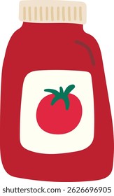 vector illustration of tomato sauce