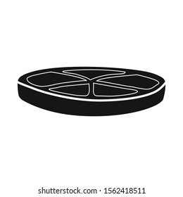Vector illustration of tomato and slice icon. Graphic of tomato and cut Stock symbol for web.
