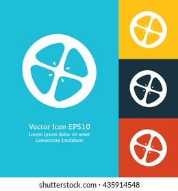 Vector illustration of tomato slice icon