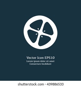 Vector illustration of tomato slice icon