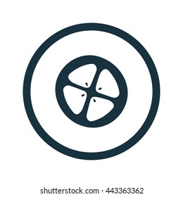 Vector illustration of tomato slice icon