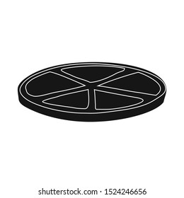 Vector illustration of tomato and slice sign. Graphic of tomato and cut vector icon for Stock.