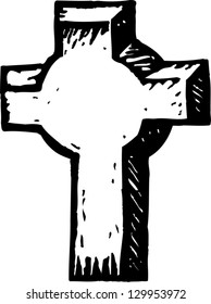 Vector illustration of tombstone