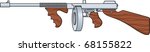 Vector illustration of a Tommy Gun
