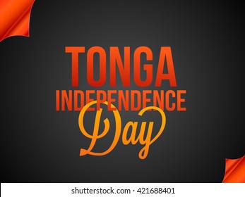 Vector illustration of tonga independence day.