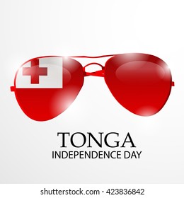 Vector illustration of tonga independence day.